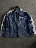 Tommy Hilfiger Athletics Navy Windbreaker Jacket – Full Zip Lightweight Track Jacket(⚠️No Zip)