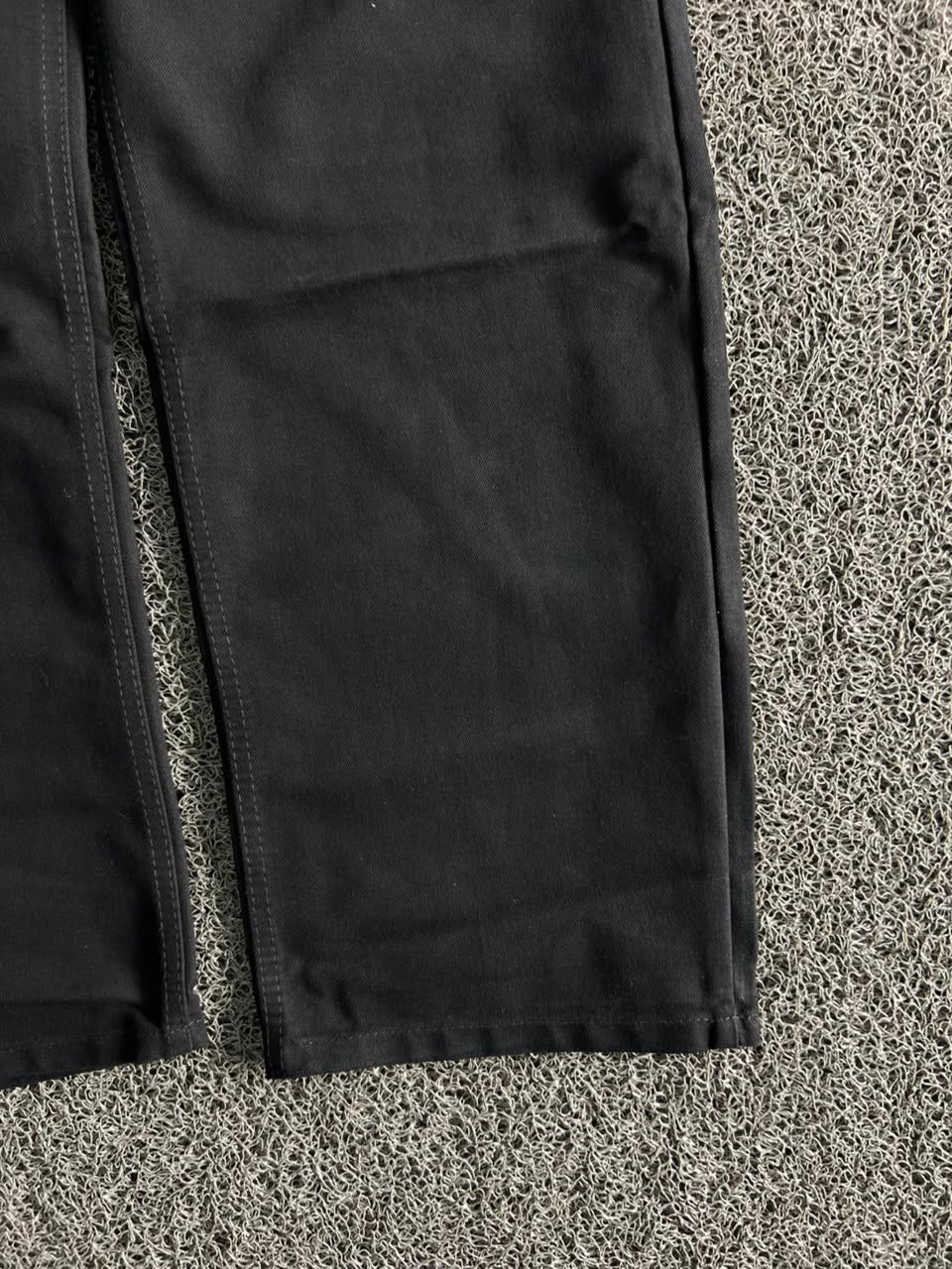 Vintage Black Straight Fit Denim Baggy Jeans