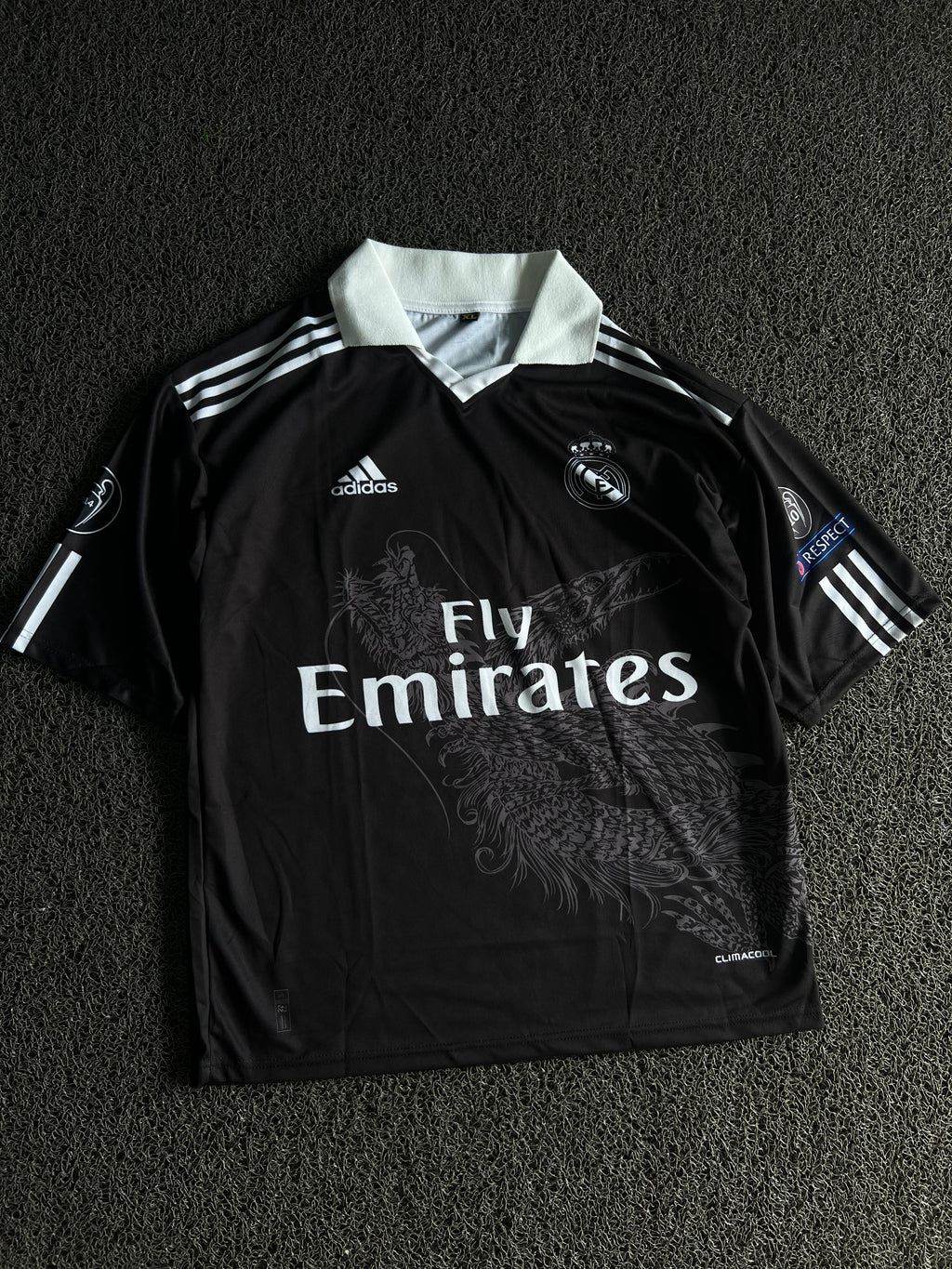 Real Madrid Ronaldo #7 Black Dragon Edition Football Jersey