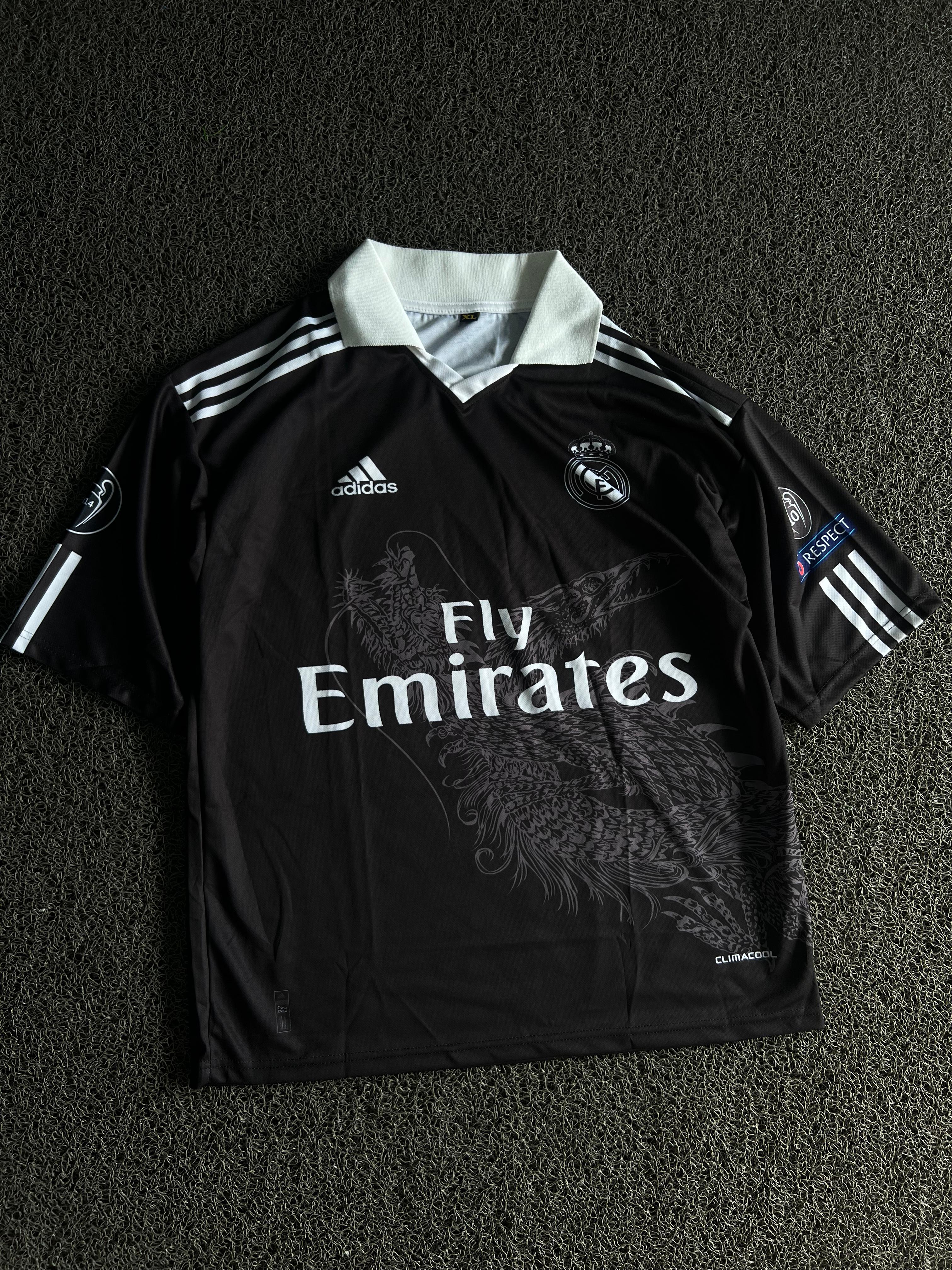 Real Madrid Ronaldo #7 Black Dragon Edition Football Jersey