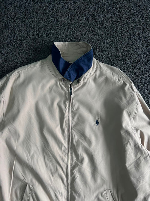 Vintage Polo Ralph Lauren White Stand Collar Jacket