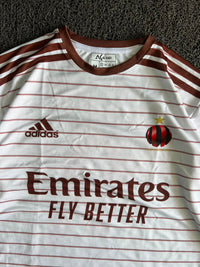AC Milan Torres #9 White Away Football Five Sleeve Jersey – Adidas | Emirates Fly Bett