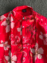 Floral Button-Up Shirt – Long Sleeve Tropical Casual Shirt