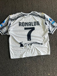 Juventus Cristiano Ronaldo #7 Home Jersey 2020/21 – White & Black Football Five Sleeve Jersey