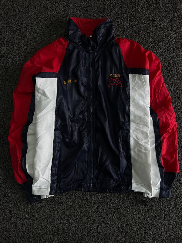 Vintage Colorblock Zip-Up Track Jacket – Thriftwear