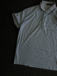 Printed Polo T-Shirt with Collared Neck & Front Pocket