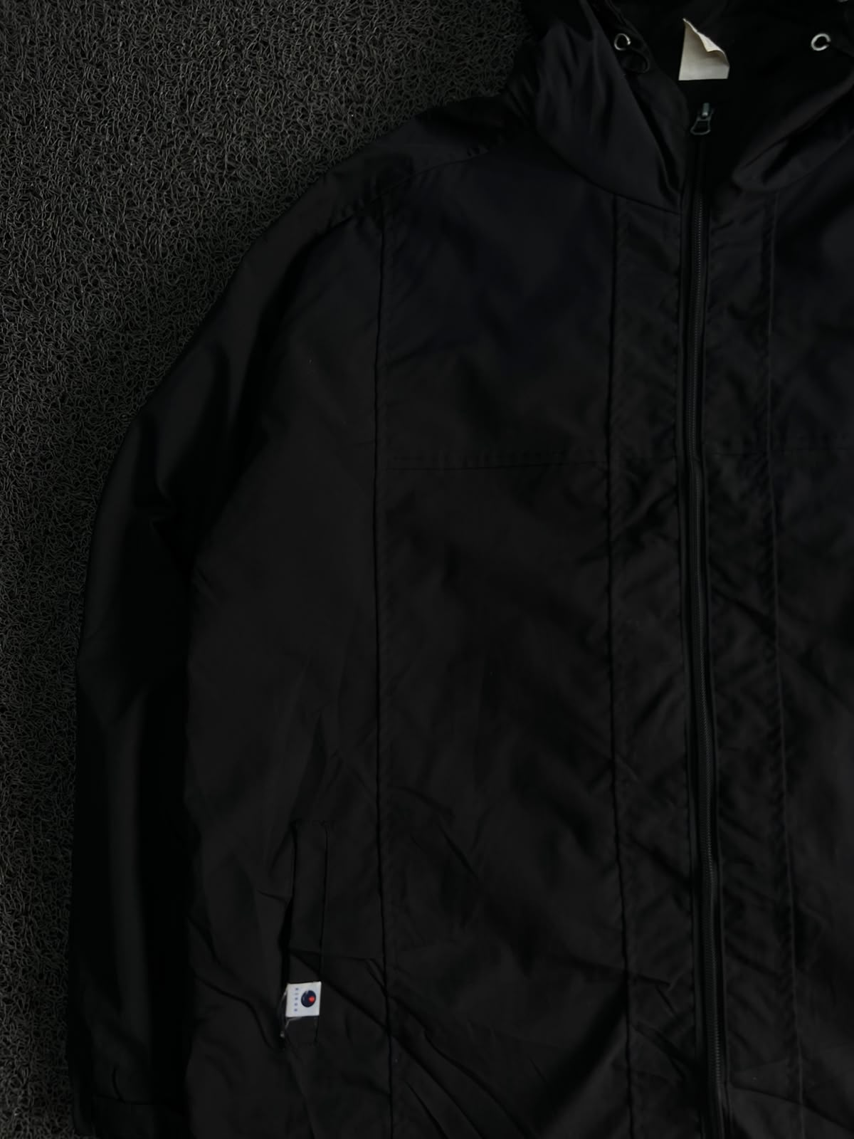 Bulhechn Black Hooded Windbreaker Jacket | Pre-Owned | Good Condition