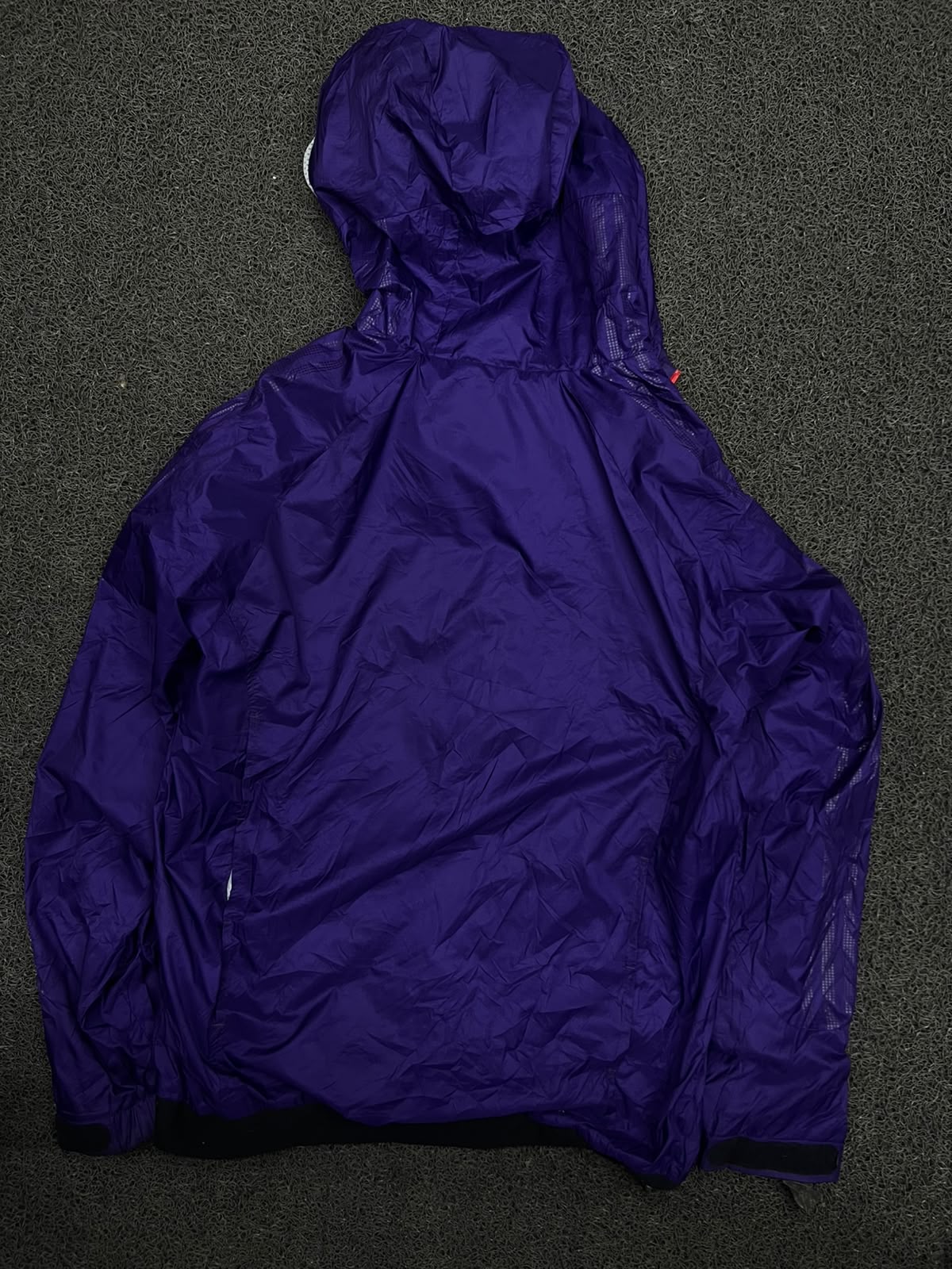 Adidas Purple Hooded Lightweight Zip-Up Jacket ⚠️ Zip Damage