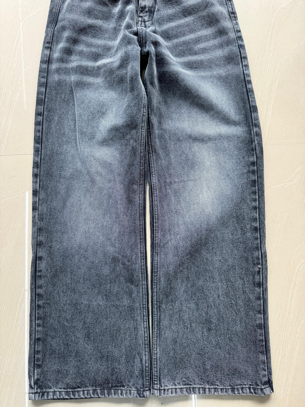 Washed Wide Leg Jeans