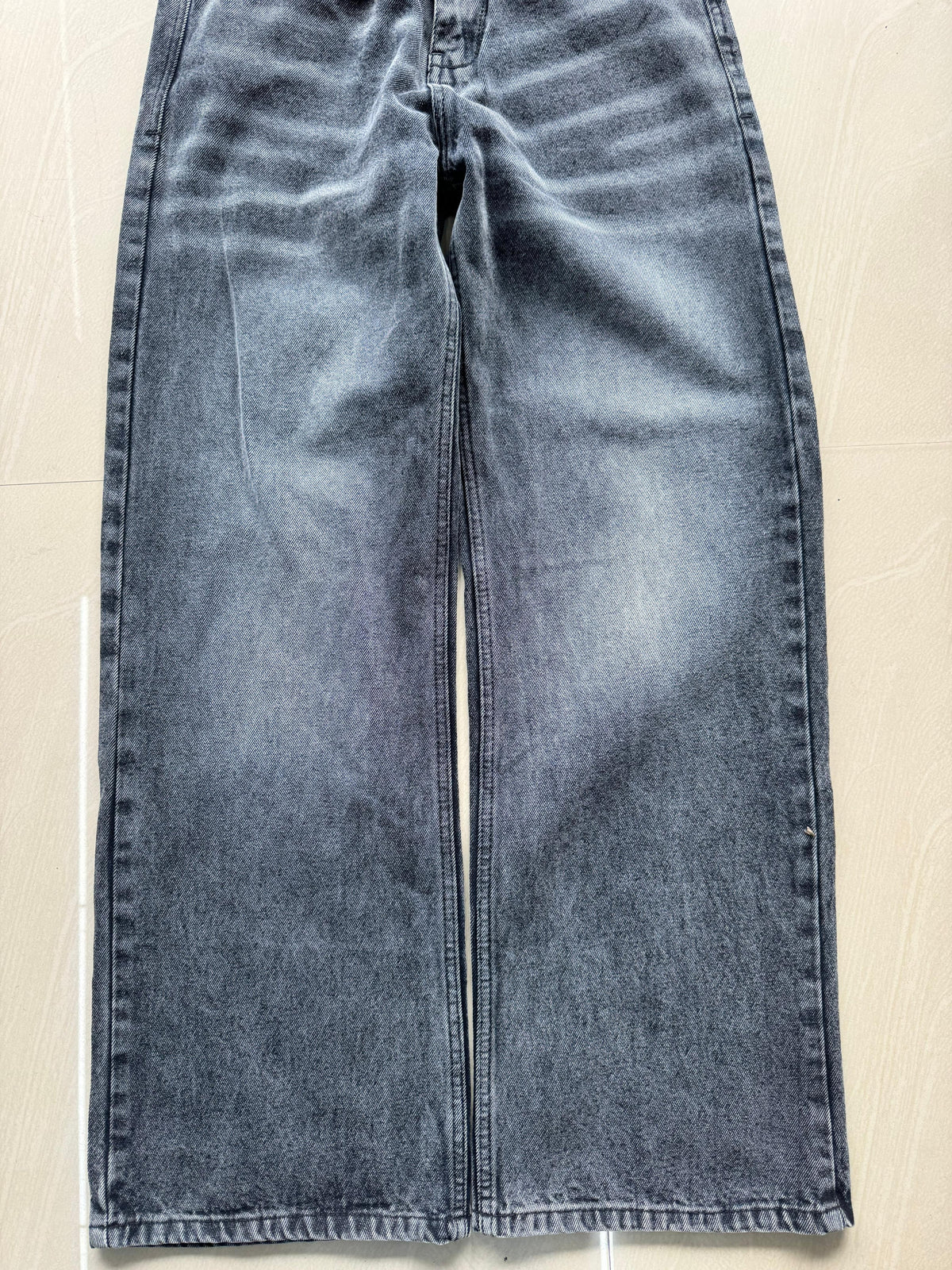 Washed Wide Leg Jeans