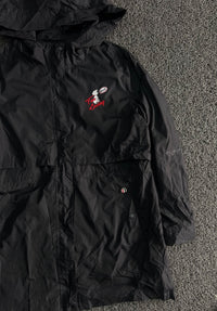 Vintage Hooded Utility Jacket – Graphic Front Detail
