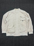 Cream Utility Pocket Bomber Jacket ⚠️ Small Stain