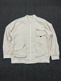 Cream Utility Pocket Bomber Jacket ⚠️ Small Stain