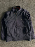 Vintage Full Zip Navy Jacket – Stand Collar