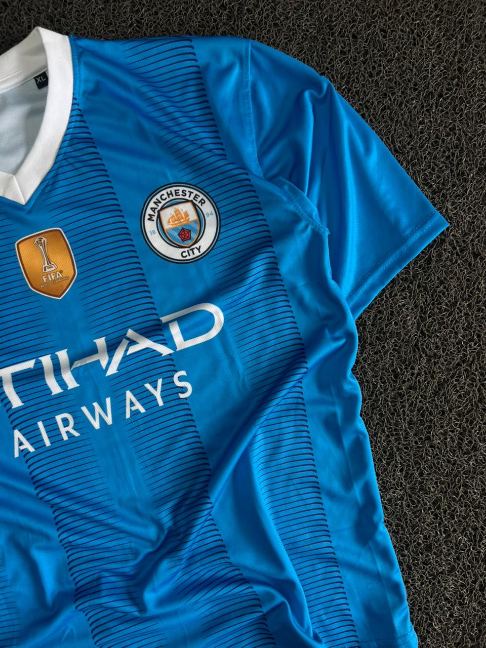 Manchester City Home Jersey 2023/24 – Kevin De Bruyne #17 | Sky Blue Football Five Sleeve Jersey
