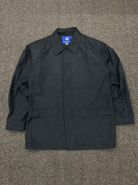 XIONG Vintage Black Utility Coach Jacket – Button-Up Lightweight Outerwear