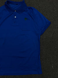 Blue Polo T-Shirt with Chest Pocket – Classic Casual Style