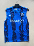 Inter Milan Blue Sleeveless Football Training Jersey