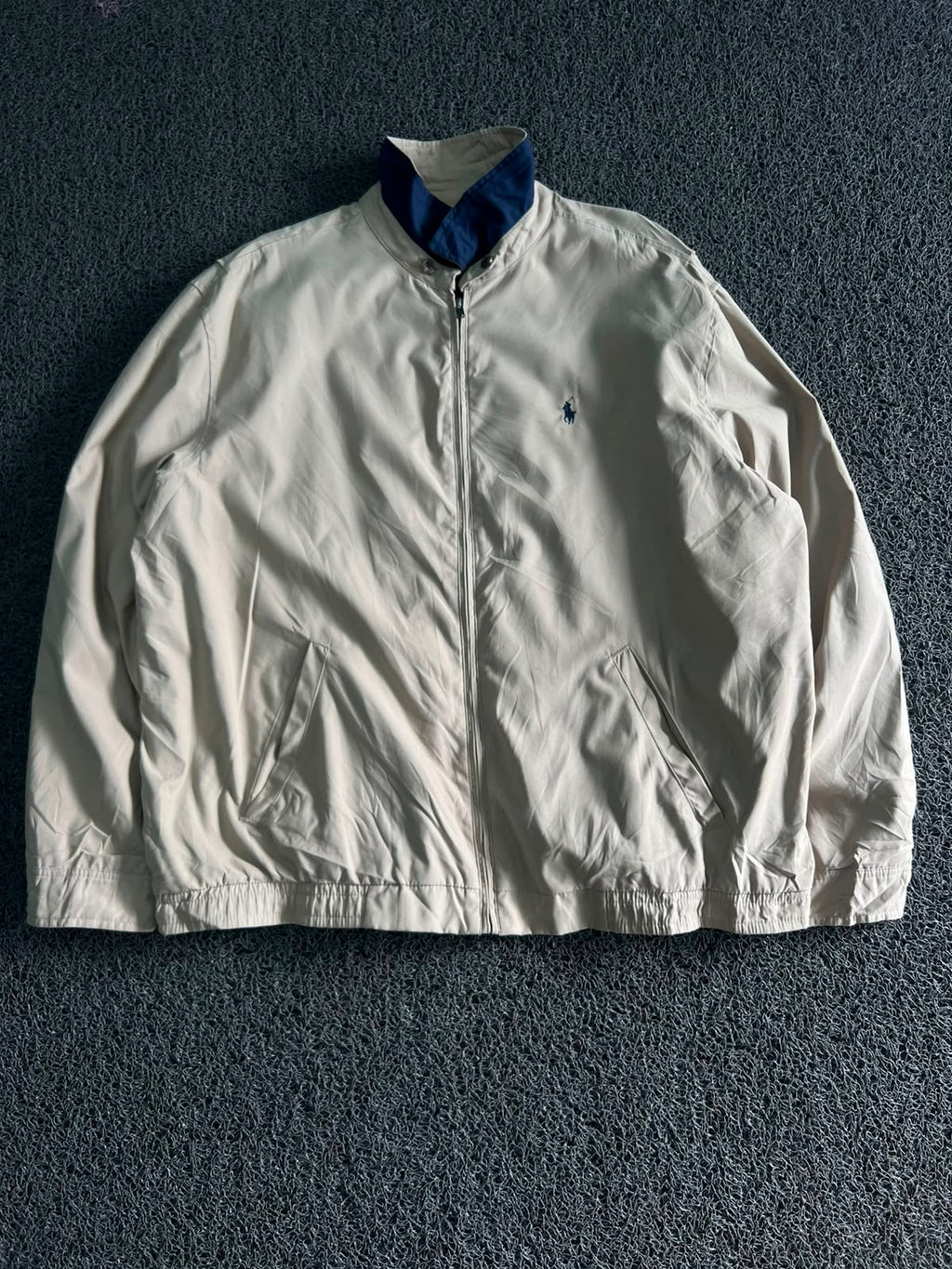 Vintage Polo Ralph Lauren White Stand Collar Jacket