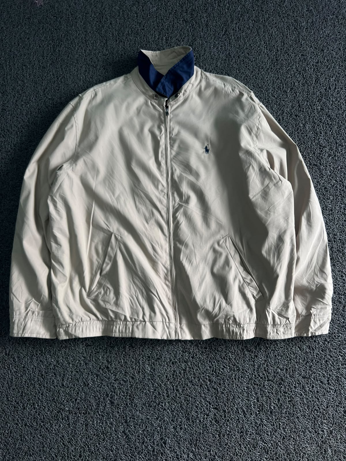 Vintage Polo Ralph Lauren White Stand Collar Jacket