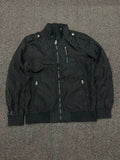 Vintage  Pinstripe Bomber Jacket – Full Zip Casual Streetwear