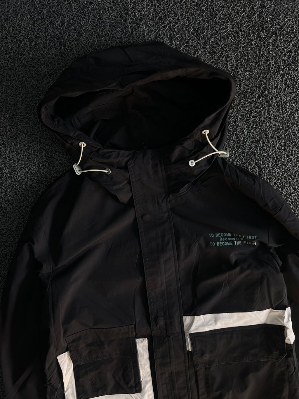 Hooded Utility Windbreaker Jacket