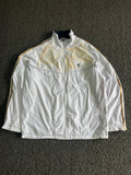 Jordan White & Gold Full-Zip Track Jacket | Lightweight Windbreaker