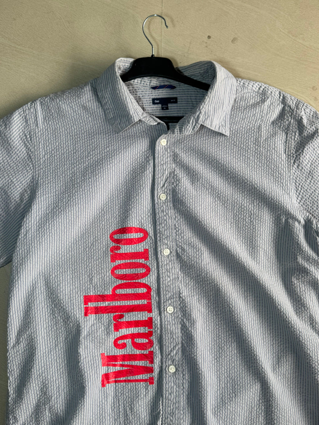 Men's Oversized Boxy Print Short Sleeve Shirt