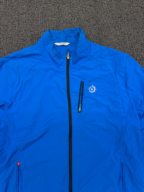 Blue Performance Lightweight Full-Zip Windbreaker Jacket