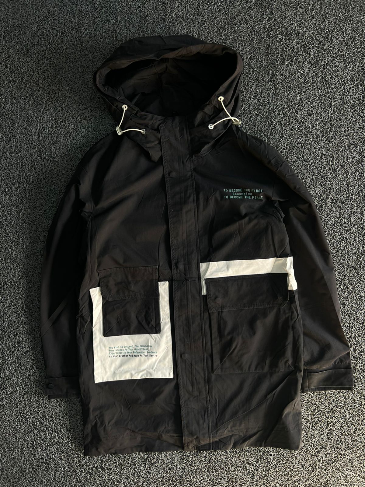 Hooded Utility Windbreaker Jacket