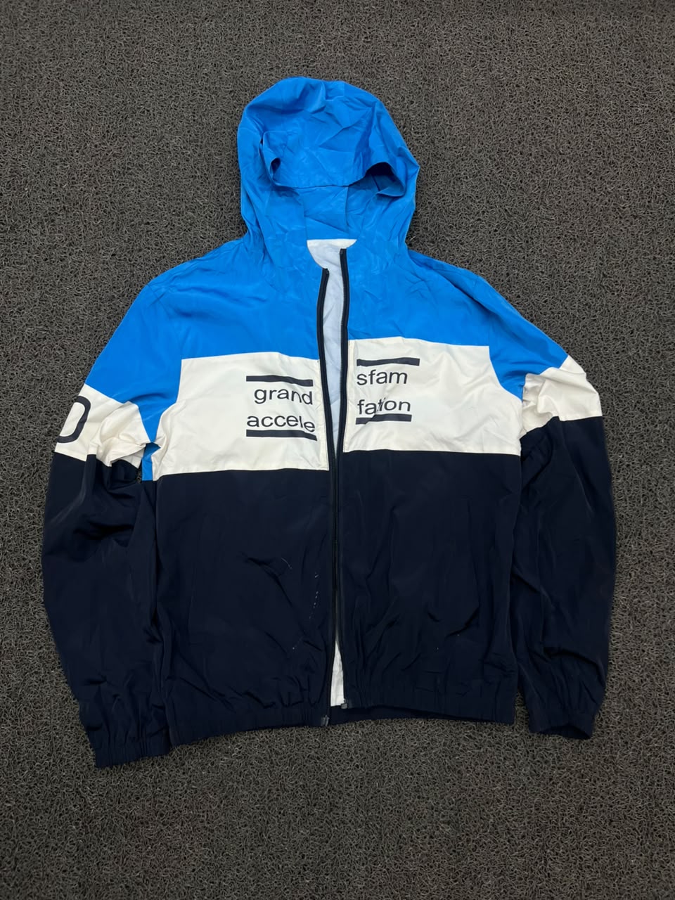 Colorblock Hooded Windbreaker Jacket ⚠️ No Zip
