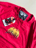 Vintage Demon Dodge Racing Graphic T-Shirt – Red Oversized Tee
