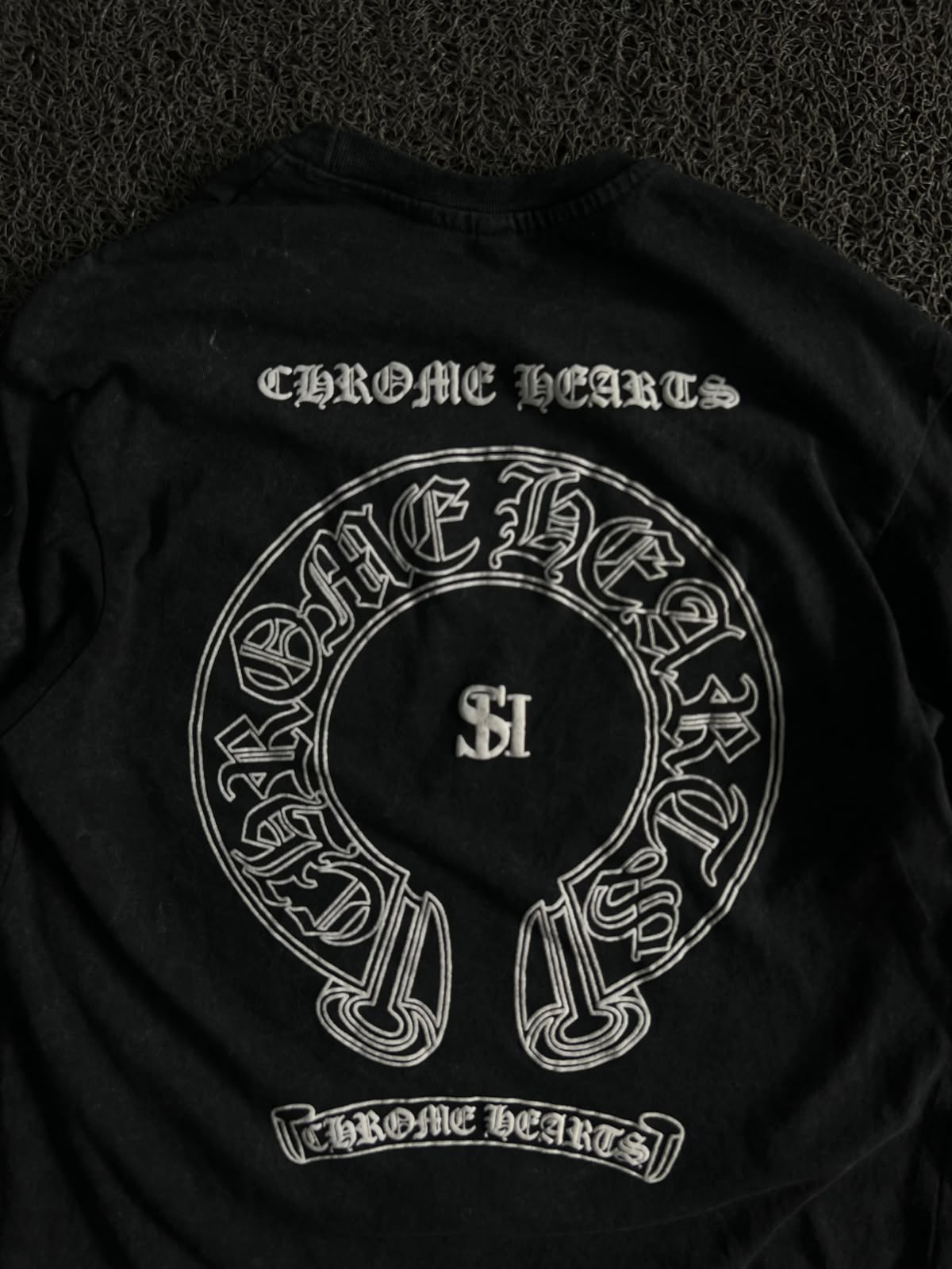 Chrome Hearts Horseshoe Back Print Graphic T-Shirt