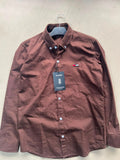 Men’s Premium Coffee Brown Button-Down Oxford Shirt