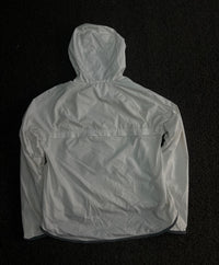 Nike White Hooded Windbreaker Jacket