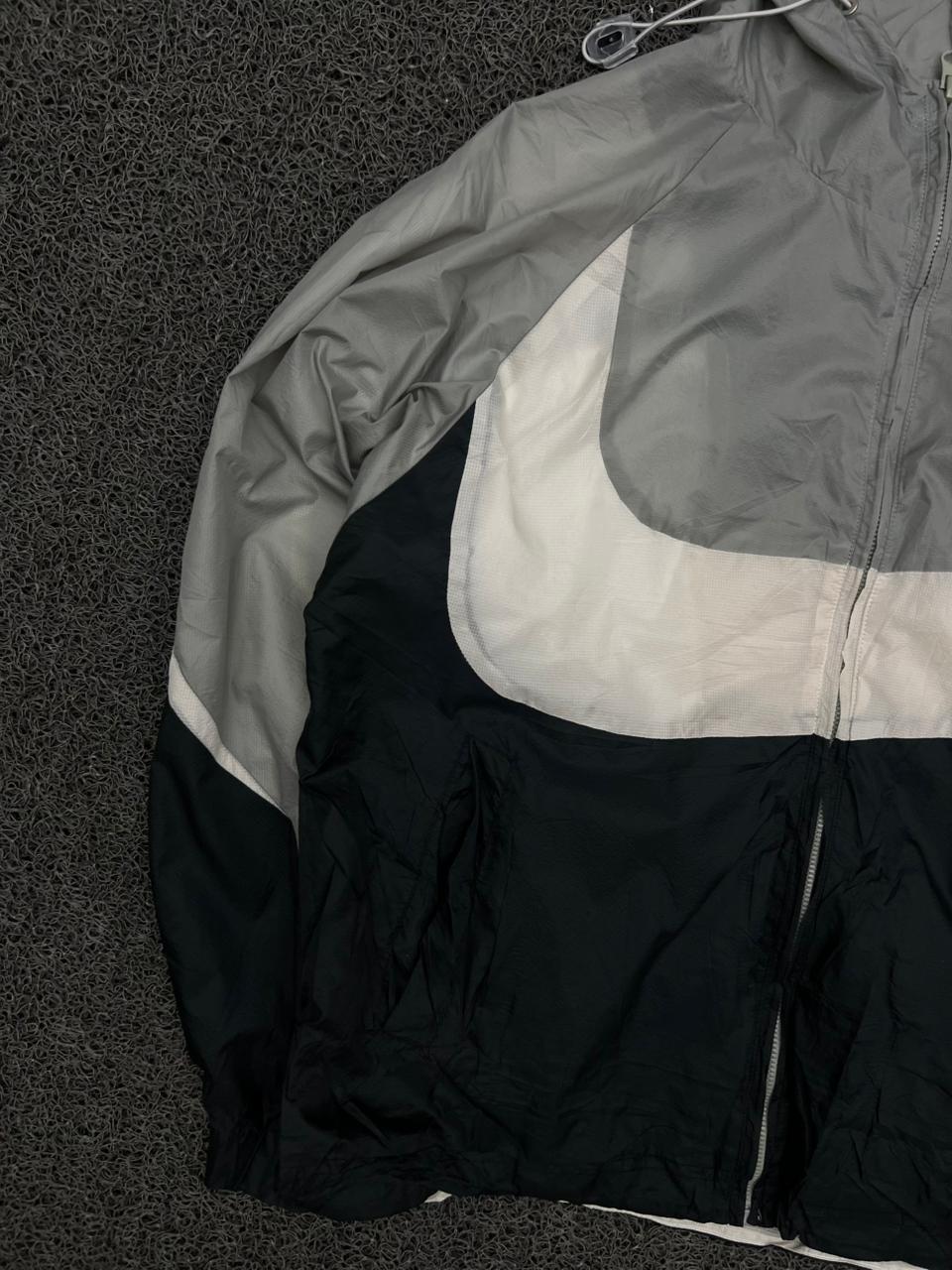 Color Block Hooded Windbreaker Jacket