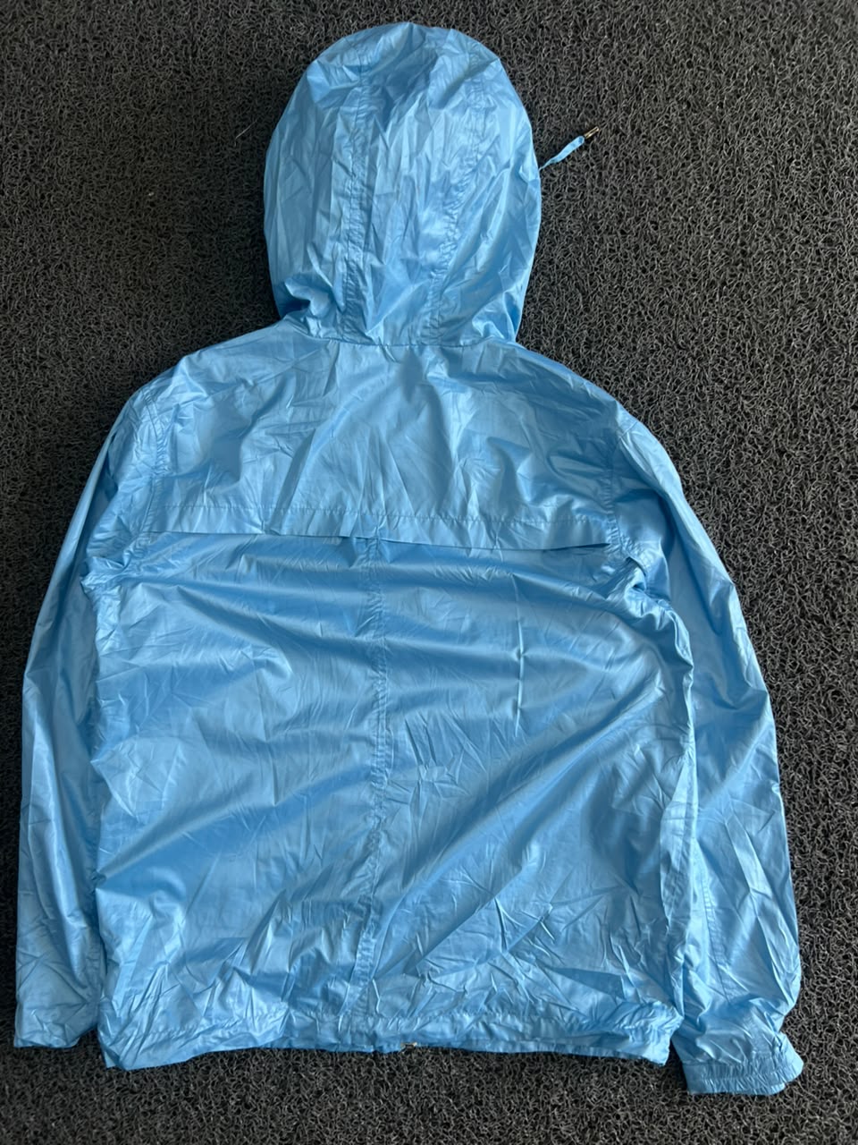 Sky Blue Lightweight Hooded Windbreaker Jacket