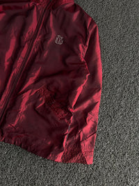 Vintage Full-Zip Windbreaker Jacket with Embroidered Logo