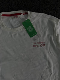 Lee Cooper White Graphic Back Print T-Shirt – Crew Neck Short Sleeve Tee