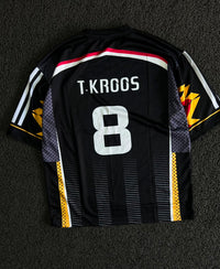 Adidas Germany 1994 Away Jersey – Toni Kroos #8 | Five Sleeve Edition | Black Retro Football Jersey