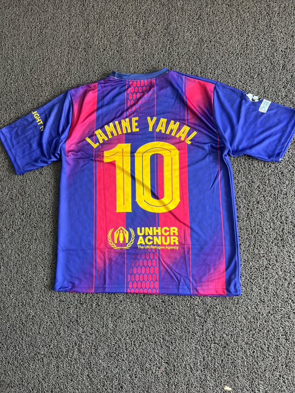 FC Barcelona 2024/25 Home Jersey – Lamine Yamal #10 | Blue & Red Football Five Sleeve Jersey