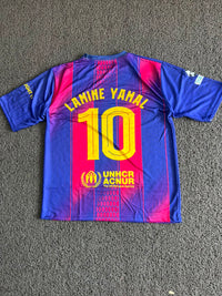 FC Barcelona 2024/25 Home Jersey – Lamine Yamal #10 | Blue & Red Football Five Sleeve Jersey