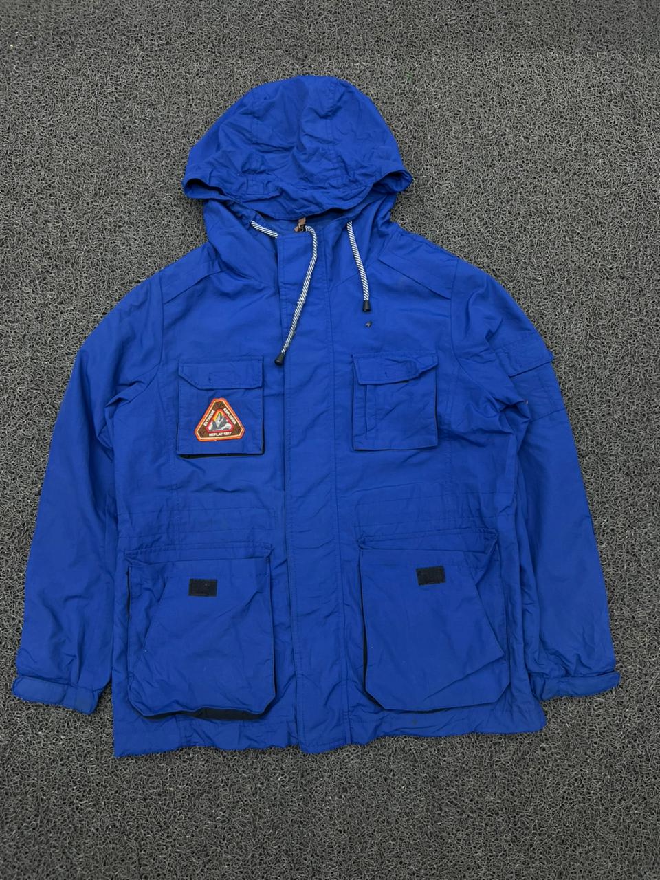 Utility Hooded Field Jacket – Multi-Pocket Outdoor Windbreaker