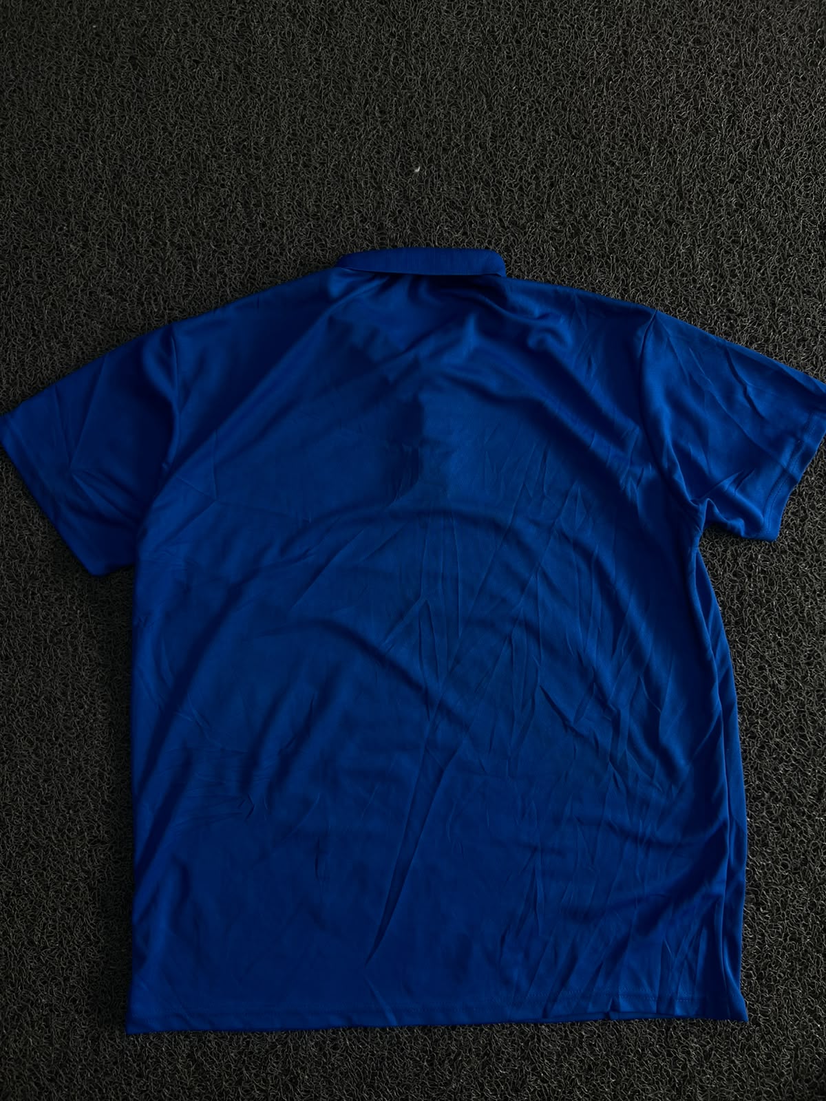Royal Blue Solid Polo T-Shirt with Short sleeve