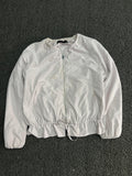Lightweight Zip-Up Bomber Jacket with Drawstring Hem