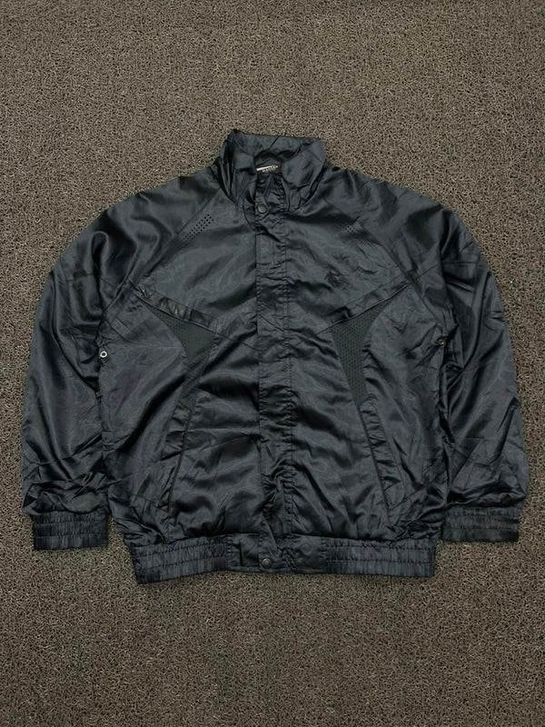 Vintage Black Lightweight Windbreaker Jacket