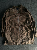 Burberry Brown Lightweight Zip-Up Utility Jacket