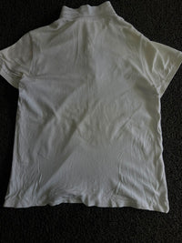 White Embroidered Logo Polo T-Shirt