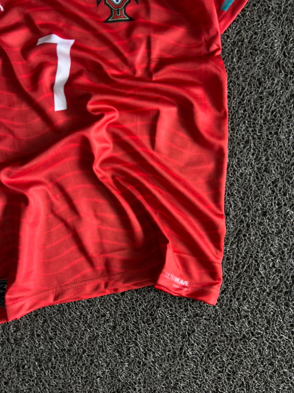 Cristiano Ronaldo #7 Portugal Home Football Jersey – Red Replica Kit