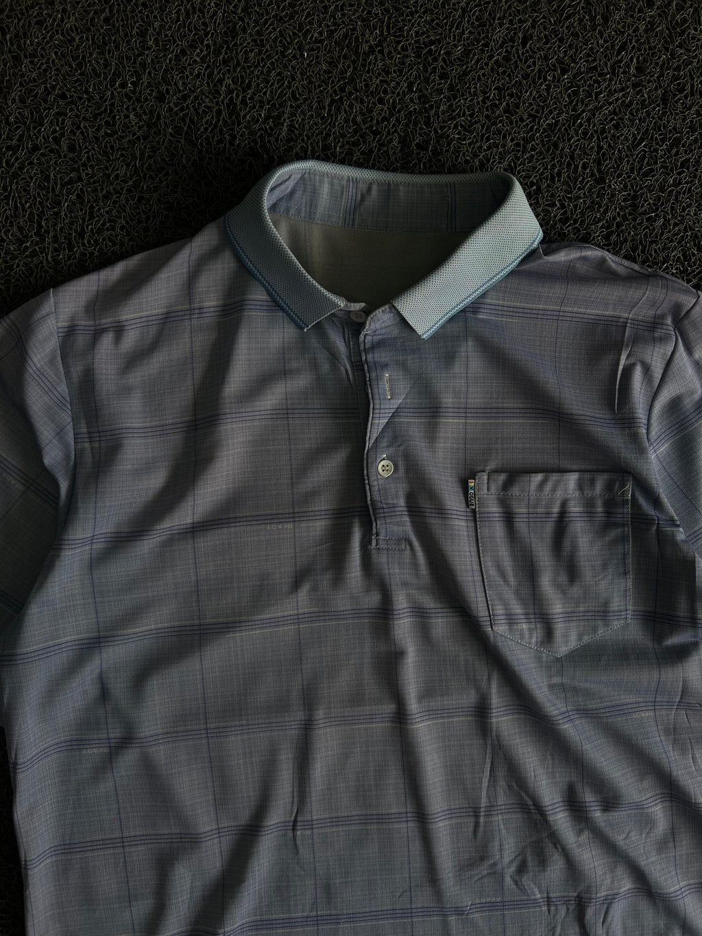 Vintage Check Pocket Polo T-Shirt